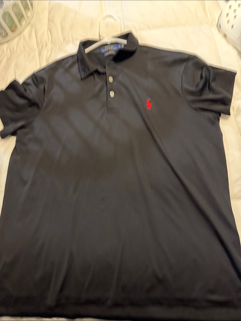 Polo by Ralph Lauren Black Polo with Red Logo